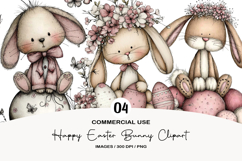 Happy Easter Bunny Clipart Product Image 1