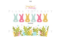 happy easter bunny easter rabbit 40oz quencher tumbler sublimation full wrap high resolution transparant background