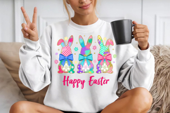 Happy Easter Bunny Sublimation Png Product Image 3