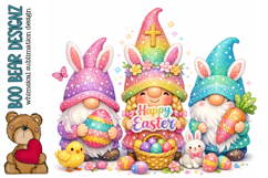 Happy Easter Gnome Clipart Product Image 1
