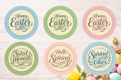 Easter Cupcake Topper Printable, Bunny Cupcake Topper Product Image 2