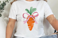 Happy easter Carrot coquette Sublimation PNG Product Image 2