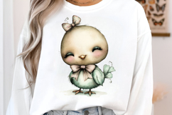 Happy Easter Chick Charm Clipart Product Image 2