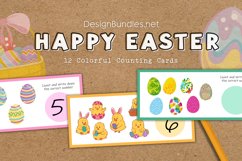 Happy Easter Educational Counting Cards Product Image 1