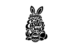 Happy Easter Day Abstract Typography Vertical Design Product Image 1