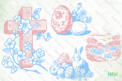 Happy Easter Day SVG PNG Clipart Product Image 1
