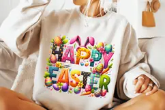 Happy Easter PNG, Easter Bunny PNG, Easter Shirt PNG, Easter Product Image 2