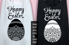Happy Easter eggs tshirt png Mandala svg House decorations Product Image 1