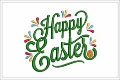 Happy Easter embroidery design, Easter embroidery file Product Image 1