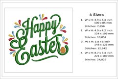 Happy Easter embroidery design, Easter embroidery file Product Image 2