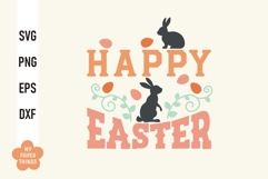 Happy Easter Farmhouse Easter Bunnies SVG is great for creating wonderful decorations, T-Shirts, Mugs and to use as a gift tag.