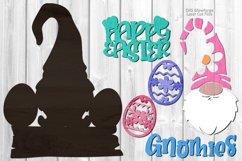 Happy Easter Gnome SVG Glowforge Files Easter Egg Sign Product Image 3