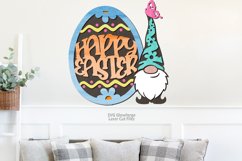 Happy Easter Gnome Sign SVG Glowforge Files Easter Egg Product Image 2