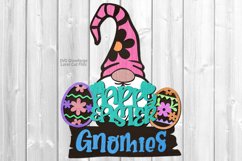 Happy Easter Gnome SVG Glowforge Files Easter Egg Sign Product Image 1