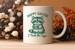 Easter Raccoon SVG PNG Bundle, Unhinged Bunny Ears Raccoon Product Image 3