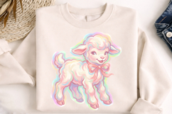 Easter Lamb PNG, Religious Easter PNG, Christian Easter SVG, Lamb of God SVG, He is Risen PNG, Faith Sublimation, Church Shirt Design, Sunday School Craft, Bible Verse Art, Watercolor Lamb PNG