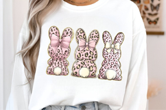 Happy Easter Leopard Print Bunny PNG Product Image 2
