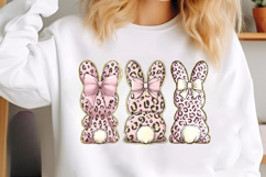 Happy Easter Leopard Print Bunny PNG Product Image 3