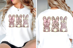 Happy Easter Leopard Print Bunny PNG Product Image 5