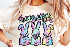  Easter Bunny PNG, Easter PNG, Sublimation Designs, Kids Easter Shirt, Brushstroke PNG, Spring PNG, Bunny Clipart, My First Easter, Easter Crafts, Watercolor Bunny
