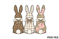 Happy Easter PNG Coquette Easter Bunny Product Image 1