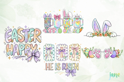 Happy Easter Bundle Png Sublimation Product Image 1