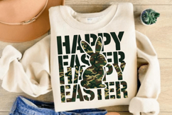 Happy Easter PNG, Egg Hunter Bunny PNG Product Image 3
