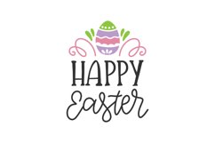 Happy Easter SVG Cut File Product Image 2