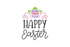 Happy Easter SVG Cut File Product Image 1