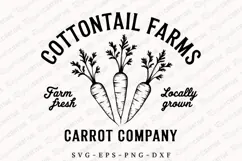 Cottontail Farms Carrot Company SVG Design Product Image 1