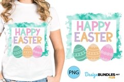 Happy Easter Tie Dye Frame Easter Sublimation Shirt