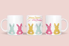 happy easter to every bunny coffee mug sublimation wrap glass mug wrap svg presized for 11oz and 15oz glass ready to cut and sublimation files