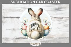 Happy Easter v11 Car Coaster Sublimation Product Image 1