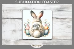 Happy Easter v11 Square Coaster Sublimation Product Image 1