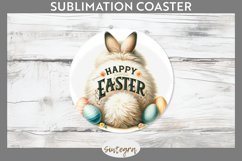 Happy Easter v12 Round Coaster Sublimation Product Image 1