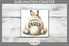 Happy Easter v12 Square Coaster Sublimation Product Image 1