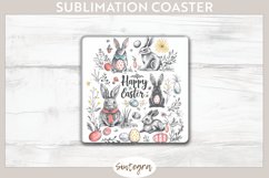 Happy Easter v14 Square Coaster Sublimation Product Image 1