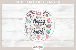 Happy Easter v15 Round Coaster Sublimation Product Image 1