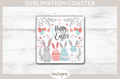 Happy Easter v16 Square Coaster Sublimation Product Image 1