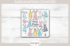 Happy Easter v20 Square Coaster Sublimation Product Image 1