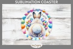 Happy Easter v5 Round Coaster Sublimation Product Image 1