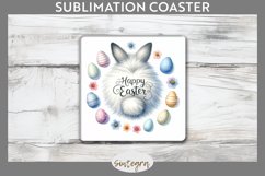 Happy Easter v6 Square Coaster Sublimation Product Image 1
