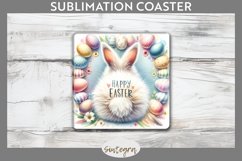 Happy Easter v7 Square Coaster Sublimation Product Image 1