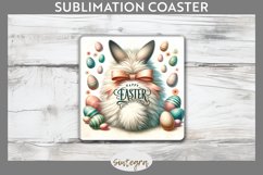 Happy Easter v9 Square Coaster Sublimation Product Image 1