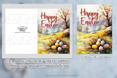 Easter Card, Happy Easter Countryside DIY Greeting Card Product Image 2