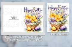 Easter Card, Happy Easter Basket Printable Greeting Card, d3 Product Image 2