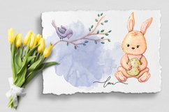 Happy Easter. Watercolor Elements clipArt Product Image 5