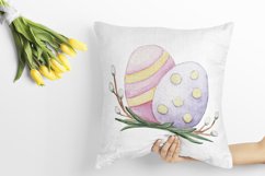 Happy Easter. Watercolor Elements clipArt Product Image 7