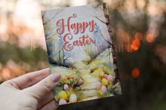 Easter Card, Happy Easter Path 5x7 Printable Greeting Card Product Image 3