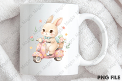 Happy Easter With Bike Png Product Image 3
